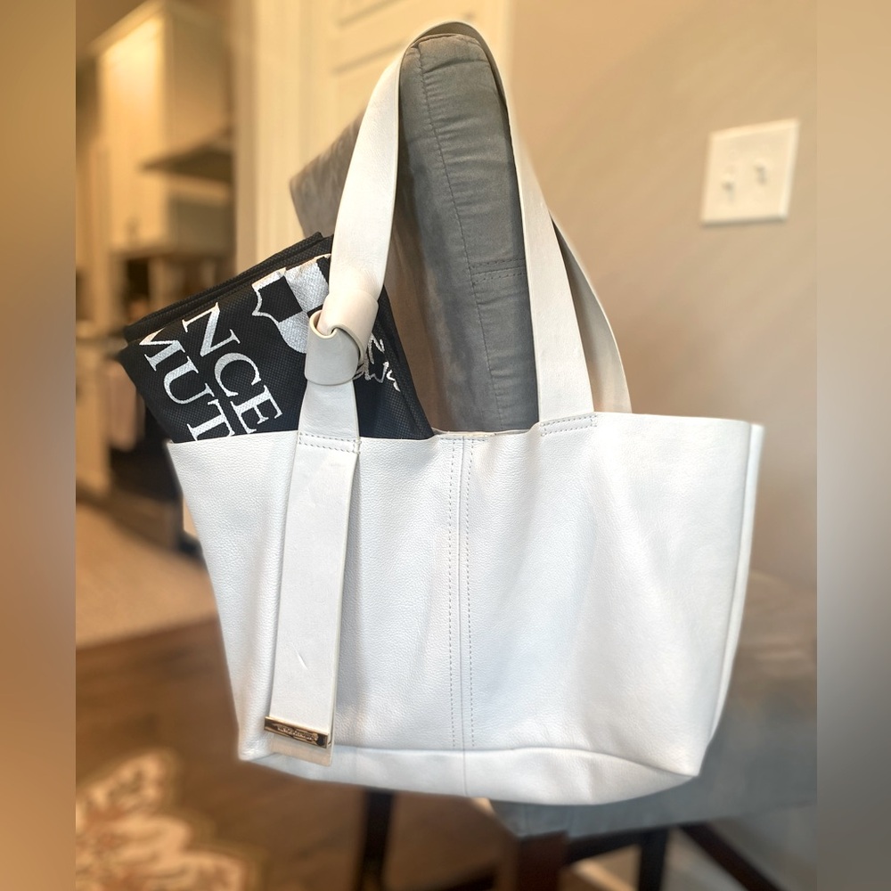 Vince Camuto Leather Tote with Duster Bag